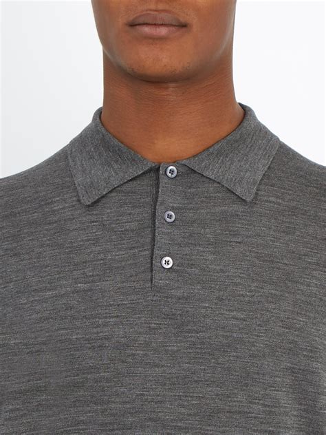 prada italy mens long sleeve shirts|Prada Polo Shirts for Men .